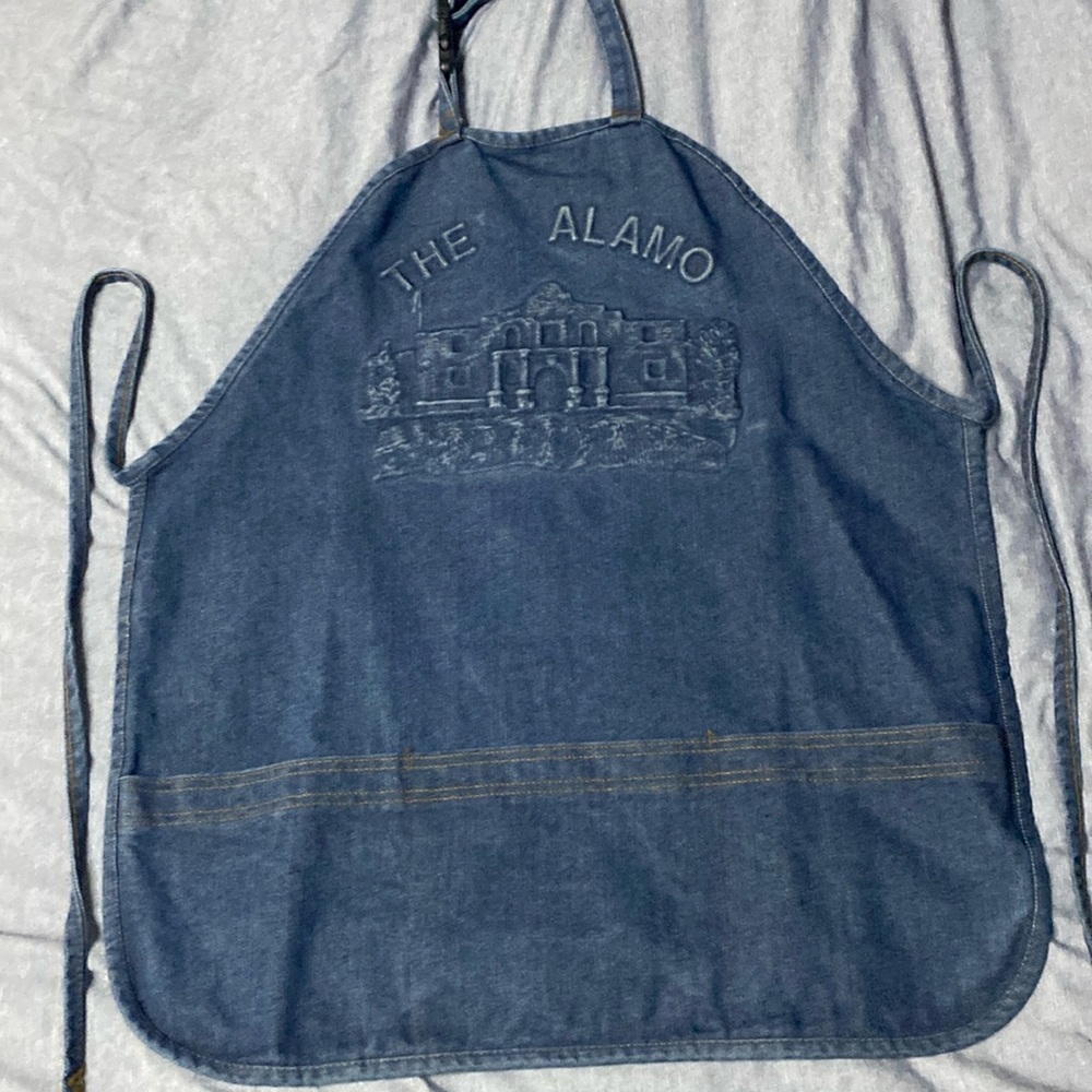 The Alamo Denim Embossed Apron